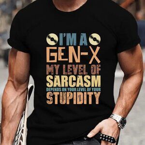 Generation X T-Shirt 1965–1980 Funny Gen X Humor 30 at 10 & 30 at 50 Tee Top